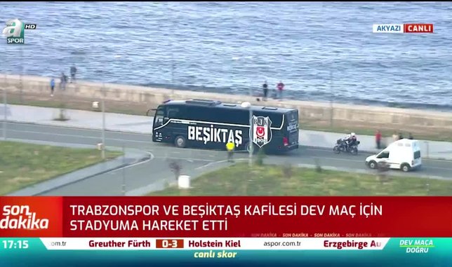 Beşiktaş kafilesi stadyuma ulaştı