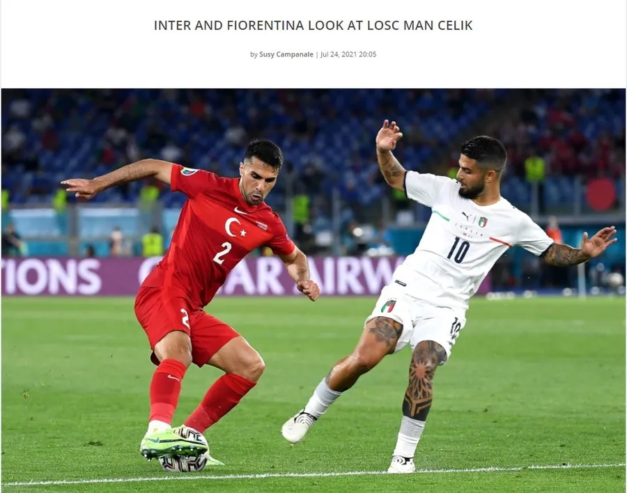 Son dakika transfer haberi: İtalya Serie A ekipleri Inter ve Fiorentina A Milli Takım oyuncusu Zeki Çelik'in peşinde! - 1