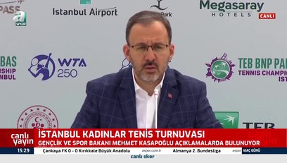 >Bakan Mehmet Muharrem Kasapoğlu'dan WTA açıklaması!