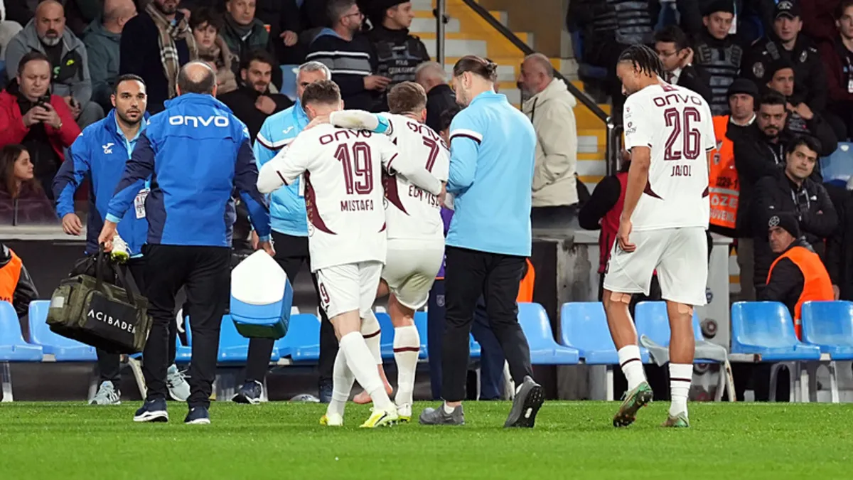Trabzonspor'da Edin Visca şoku! Maça devam edemedi