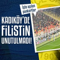 F.Bahçe taraftarı Filistin’i unutmadı