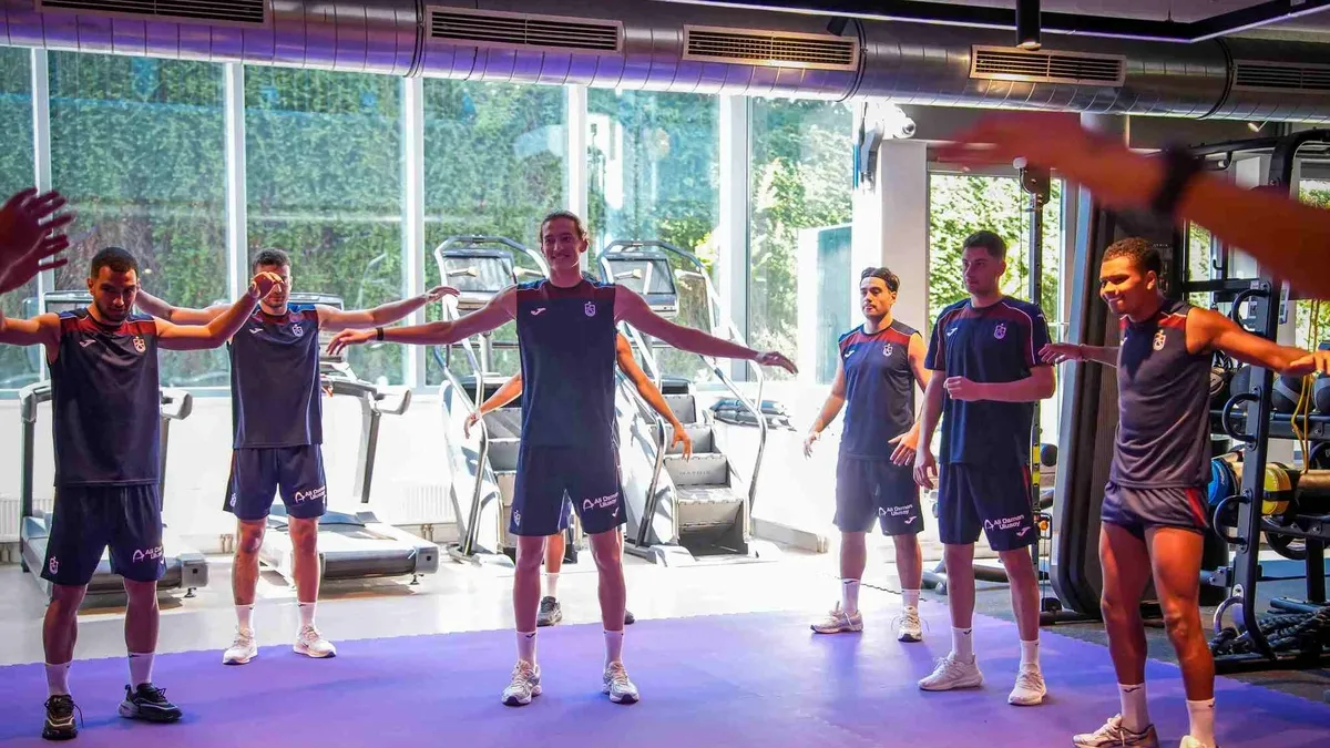 Trabzonspor salonda kuvvet çalıştı