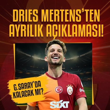 Dries Mertens’ten ayrılık açıklaması! Galatasaray’da kalacak mı?