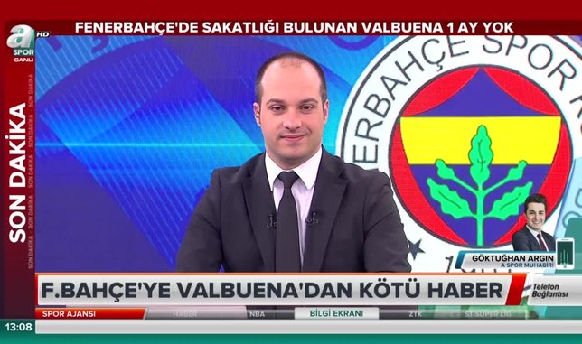 Fenerbahçe'de Valbuena 1 ay yok