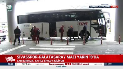 Sivasspor Ile Karsilasacak Olan Galatasaray Kafilesi Sivas A Uctu Videosunu Izle Fotomac Tv
