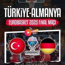 <p>FIBA 2025 Avrupa Basketbol Şampiyonası'nda büyük final geldi çattı. Türkiye ile Almanya, şampiyonluk kupasını kaldırmak için parkede kozlarını paylaşıyor. Ergin Ataman yönetiminde çıktığı tüm karşılaşmalardan galibiyetle ayrılan 12 Dev Adam, finalde de üstün oyununu sürdürerek altın madalyayı kazanmayı hedefliyor. A Milli Erkek Basketbol Takımı, Alperen Şengün'ün liderliğinde sergilediği etkili performansla dikkat çekerken, tüm Türkiye bu tarihi mücadeleyi heyecanla takip ediyor.</p>

<p><img alt="" src="https://iaspr.tmgrup.com.tr/2025/09/14/turkiye-almanya-maci-sifresiz-izle-turkiye-almanya-basketbol-maci-ne-zaman-ve-saat-kacta-final-maci-hangi-kana-1757833453989.jpeg" title="turkiye-almanya-maci-sifresiz-izle-turkiye-almanya-basketbol-maci-ne-zaman-ve-saat-kacta-final-maci-hangi-kana-1757833453989.jpeg"></p>

<p><strong><span style="background-color:#FFFF00">TÜRKİYE-ALMANYA MAÇI NE ZAMAN VE SAAT KAÇTA?</span></strong></p>

<p>FIBA 2025 Avrupa Basketbol Şampiyonası finalinde oynanan Türkiye-Almanya maçı <strong>14 Eylül Pazar günü saat 21.00'de başladı.</strong></p>

<p><img alt="" src="https://iaspr.tmgrup.com.tr/2025/09/14/turkiye-almanya-maci-sifresiz-izle-turkiye-almanya-basketbol-maci-ne-zaman-ve-saat-kacta-final-maci-hangi-kana-1757833453937.jpeg" title="turkiye-almanya-maci-sifresiz-izle-turkiye-almanya-basketbol-maci-ne-zaman-ve-saat-kacta-final-maci-hangi-kana-1757833453937.jpeg"></p>

<p><strong><span style="background-color:#FFFF00">TÜRKİYE-ALMANYA MAÇI HANGİ KANALDA YAYINLANACAK?</span></strong></p>

<p>Riga Arena'da oynanan Türkiye-Almanya final maçı <strong><span style="color:#FFFFFF"><span style="background-color:#FF0000">TRT 1</span></span></strong> ekranlarından canlı ve şifresiz olarak yayınlanıyor.</p>

<p><img alt="" src="https://iaspr.tmgrup.com.tr/2025/09/14/turkiye-almanya-maci-sifresiz-izle-turkiye-almanya-basketbol-maci-ne-zaman-ve-saat-kacta-final-maci-hangi-kana-1757833463865.jpeg" title="turkiye-almanya-maci-sifresiz-izle-turkiye-almanya-basketbol-maci-ne-zaman-ve-saat-kacta-final-maci-hangi-kana-1757833463865.jpeg"></p>

<p><strong><span style="color:#000000"><span style="background-color:#FFCC99">Türkiye-Almanya maçını haberimizden canlı olarak takip edebilirsiniz...</span></span></strong></p>

<p><a href="https://www.tabii.com/tr/watch/live/trt1?trackId=150002" rel="nofollow" target="_blank"><strong><span style="color:#FFFFFF"><span style="font-size:16px"><span style="background-color:#FF0000">TÜRKİYE-ALMANYA MAÇI CANLI İZLE</span></span></span></strong></a></p>

<p><strong><span style="background-color:#FFFF00">12 DEV ADAM ŞAMPİYONLUK MAÇINA ÇIKIYOR</span></strong></p>

<p>A Milli Basketbol Takımı, Almanya maçıyla Avrupa Basketbol Şampiyonası'nda ikinci kez final oynuyor. Milliler, 2001 yılında Türkiye'de düzenlenen turnuvada finalde Yugoslavya'ya 78-69 mağlup olmuştu. Ay-yıldızlılar, bu sefer turnuvayı şampiyon olarak tamamlamayı istiyor. Almanya ise 1993 yılında Avrupa şampiyonluğu yaşarken, 2005 yılında ikinci ve 2022'de de üçüncü oldu.</p>

<p><img alt="" src="https://iaspr.tmgrup.com.tr/2025/09/14/turkiye-almanya-maci-sifresiz-izle-turkiye-almanya-basketbol-maci-ne-zaman-ve-saat-kacta-final-maci-hangi-kana-1757833466449.jpeg" title="turkiye-almanya-maci-sifresiz-izle-turkiye-almanya-basketbol-maci-ne-zaman-ve-saat-kacta-final-maci-hangi-kana-1757833466449.jpeg"></p>

<p><strong><span style="background-color:#FFFF00">"BEN FİNALLERİ KAYBETMEYİ SEVMEM"</span></strong></p>

<p><img alt="" src="https://iaspr.tmgrup.com.tr/2025/09/14/turkiye-almanya-maci-sifresiz-izle-turkiye-almanya-basketbol-maci-ne-zaman-ve-saat-kacta-final-maci-hangi-kana-1757833453735.jpeg" title="turkiye-almanya-maci-sifresiz-izle-turkiye-almanya-basketbol-maci-ne-zaman-ve-saat-kacta-final-maci-hangi-kana-1757833453735.jpeg"></p>

<p>A Milli Basketbol Takımı Başantrenörü Ergin Ataman, 2025 Avrupa Basketbol Şampiyonası'nda (EuroBasket 2025) final maçı için iddialı konuşarak "Türk takımları Avrupa'da son 10 yılda inanılmaz işler başardı. Ancak Türk Milli Takımı, 2001 Avrupa Şampiyonası ve 2010 Dünya Şampiyonası'ndan sonra iyi sonuçlar alamadı. Ancak Türkiye-Almanya maçı farklı olacak. İki final oynadık ve kaybettik. Ancak ben finallerde kaybetmeyi sevmem. Finalleri severim. Eğer finaldeysem kazanırım" dedi.</p>

<p><strong><span style="background-color:#FFFF00">"BİZ DE MÜTHİŞ BİR TAKIMIZ"</span></strong></p>

<p><img alt="" src="https://iaspr.tmgrup.com.tr/2025/09/14/turkiye-almanya-maci-sifresiz-izle-turkiye-almanya-basketbol-maci-ne-zaman-ve-saat-kacta-final-maci-hangi-kana-1757833467630.jpeg" title="turkiye-almanya-maci-sifresiz-izle-turkiye-almanya-basketbol-maci-ne-zaman-ve-saat-kacta-final-maci-hangi-kana-1757833467630.jpeg"></p>

<p>A Milli Takım'ın kaptanı Cedi Osman, en iyi performanslarını sahaya yansıtarak Avrupa şampiyonu olmak istediklerini söyledi. Almanya'nın çok güçlü bir takım olduğunu aktaran Cedi, "Şampiyonanın 2 namağlup takımı finalde karşı karşıya gelecek. Güzel bir maç olacağına inanıyorum. Hazırız. Herkes çok heyecanlı. Almanya çok iyi bir takım. Onlara çok saygı duyuyoruz. En iyi performansımızı sergileyerek EuroBasket'i kazanmak istiyoruz." diye konuştu.</p>

<p>Turnuvada şu ana kadar çok iyi oynadıklarını dile getiren 30 yaşındaki basketbolcu, "Şampiyonada şu ana kadar müthiş bir iş ortaya koyduk. Finalde de aynı şeyleri sahaya yansıtacağımızı ümit ediyorum. Almanya son dünya şampiyonu. Çok iyi oyuncuları var. Ancak biz de müthiş bir takımız. Bunu turnuvada gösterdik. Kupayı kazanmak için elimizden geleni yapacağız." değerlendirmesinde bulundu.</p>

<p><strong><span style="background-color:#FFFF00">TÜRKİYE VE ALMANYA'NIN FİNAL YOLCULUĞU</span></strong></p>

<p>A Milli Basketbol Takımı; Letonya, Çekya, Portekiz, Estonya ve Sırbistan ile yer aldığı A Grubu'nu namağlup lider tamamladı. Milliler, son 16 turunda İsveç, çeyrek finalde de Polonya'yı yenerek yarı finale yükseldi. Ay-yıldızlılar, yarı finalde de Yunanistan'ı farklı skorla geçerek adını finale yazdırdı.</p>

<p><img alt="" src="https://iaspr.tmgrup.com.tr/2025/09/14/turkiye-almanya-maci-sifresiz-izle-turkiye-almanya-basketbol-maci-ne-zaman-ve-saat-kacta-final-maci-hangi-kana-1757833467740.jpeg" title="turkiye-almanya-maci-sifresiz-izle-turkiye-almanya-basketbol-maci-ne-zaman-ve-saat-kacta-final-maci-hangi-kana-1757833467740.jpeg"></p>

<p>Almanya ise Litvanya, Finlandiya, İsveç, Karadağ ve Büyük Britanya ile B Grubu'nda yer aldı ve 5'te 5 yaparak lider olarak çıktı. Almanya, son 16 turunda Portekiz'i, çeyrek finalde Slovenya'yı ve yarı finalde de Finlandiya'yı eleyerek finale yükseldi.</p>

<p><img alt="" src="https://iaspr.tmgrup.com.tr/2025/09/14/turkiye-almanya-maci-sifresiz-izle-turkiye-almanya-basketbol-maci-ne-zaman-ve-saat-kacta-final-maci-hangi-kana-1757833461855.jpeg" title="turkiye-almanya-maci-sifresiz-izle-turkiye-almanya-basketbol-maci-ne-zaman-ve-saat-kacta-final-maci-hangi-kana-1757833461855.jpeg"></p>

<p><strong><span style="background-color:#FFFF00">İKİ TAKIM ARASINDA 49. RANDEVU</span></strong></p>

<p>Türkiye ile Almanya, bugüne kadar 48 kez rakip oldu. Söz konusu müsabakalarda ay-yıldızlılar 19 kez parkeden galip ayrılırken, Almanya da 29 defa kazanan taraf oldu. İki ülke ilk kez 26 Haziran 1957 tarihinde Bulgaristan'da düzenlenen Avrupa Şampiyonası'nda karşılaştı ve milliler 54-33'lük skorla kazandı. Türkiye ile Almanya son olarak 5 Ağustos 2025'te 2025 Avrupa Şampiyonası hazırlık sürecinde karşı karşıya geldi ve milliler parkeden 73-71 mağlup ayrıldı.</p>

<p><img alt="" src="https://iaspr.tmgrup.com.tr/2025/09/14/turkiye-almanya-maci-sifresiz-izle-turkiye-almanya-basketbol-maci-ne-zaman-ve-saat-kacta-final-maci-hangi-kana-1757833474098.jpeg" title="turkiye-almanya-maci-sifresiz-izle-turkiye-almanya-basketbol-maci-ne-zaman-ve-saat-kacta-final-maci-hangi-kana-1757833474098.jpeg"></p>

<p><strong><span style="background-color:#FFFF00">8'DE 8</span></strong></p>

<p>Avrupa Şampiyonası'nda oynadığı oyunla dikkatleri üzerine çeken, bunu sonuçlara da yansıtan A Milli Basketbol Takımı finale yükseldi. Milliler, turnuvada çıktığı 8 karşılaşmayı da kazandı. Ay-yıldızlıların finaldeki rakibi Almanya da namağlup olarak finale çıktı.</p>

<p><img alt="" src="https://iaspr.tmgrup.com.tr/2025/09/14/turkiye-almanya-maci-sifresiz-izle-turkiye-almanya-basketbol-maci-ne-zaman-ve-saat-kacta-final-maci-hangi-kana-1757833457598.jpeg" title="turkiye-almanya-maci-sifresiz-izle-turkiye-almanya-basketbol-maci-ne-zaman-ve-saat-kacta-final-maci-hangi-kana-1757833457598.jpeg"></p>

<p><strong><span style="background-color:#FFFF00">TÜRKİYE-ALMANYA MAÇI İSTATİSTİKLERİ</span></strong></p>

<p>Avrupa Şampiyonası'nda A Milliler, 91.1 sayı, 37.0 ribaund ve 23.0 asist ortalamalarıyla mücadele ediyor. Turnuvada Almanya ise 101.4 sayı, 40.1 ibaund ve 21.4 asist ortalamalarıyla oynuyor. Ay-yıldızlılarda Alperen Şengün, 20.8 sayı ortalamasıyla takımın en skoreri olurken, Almanya'da da Franz Wagner 21.1 sayı ortalamasıyla katkı veriyor.</p>

<p><img alt="" src="https://iaspr.tmgrup.com.tr/2025/09/14/turkiye-almanya-maci-sifresiz-izle-turkiye-almanya-basketbol-maci-ne-zaman-ve-saat-kacta-final-maci-hangi-kana-1757833464042.jpeg" title="turkiye-almanya-maci-sifresiz-izle-turkiye-almanya-basketbol-maci-ne-zaman-ve-saat-kacta-final-maci-hangi-kana-1757833464042.jpeg"></p>

<p> </p>