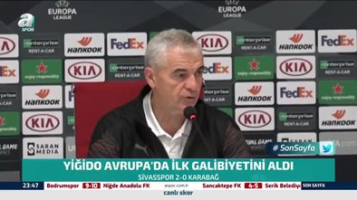 UEFA Avrupa Ligi | Sivasspor Teknik Direktörü Rıza Çalımbay: Türkiye için kazandık