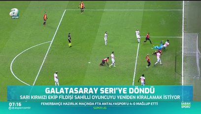 >Galatasaray Seri'ye döndü