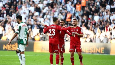 Beşiktaş 2-0 Konyaspor (MAÇ SONUCU - ÖZET) Kartal derbi öncesi moral depoladı