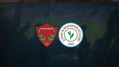 Hatayspor - Rizespor maçı CANLI