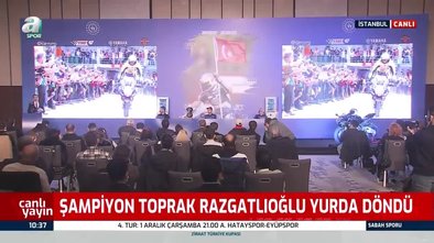 Şampiyon Razgatlıoğlu basının karşısına çıktı!