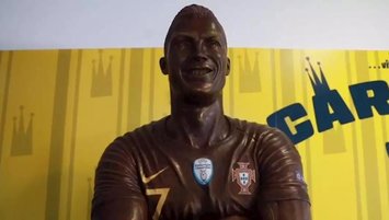Çikolatadan Ronaldo yaptı
