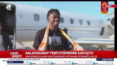 G.Saray'ın yeni transferi Bitshiabu İstanbul'da!