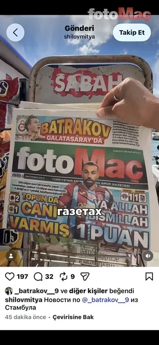 Galatasaray 10 numarasına kavuşuyor! Batrakov transfer ateşini yaktı