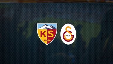 Son dakika GS haberleri | Kayserispor Galatasaray - 11'ler belli oldu