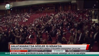 >Galatasaray'da gözler 10 Nisan'da