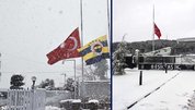 F.Bahçe ve Beşiktaş’ta bayraklar yarıya indirildi