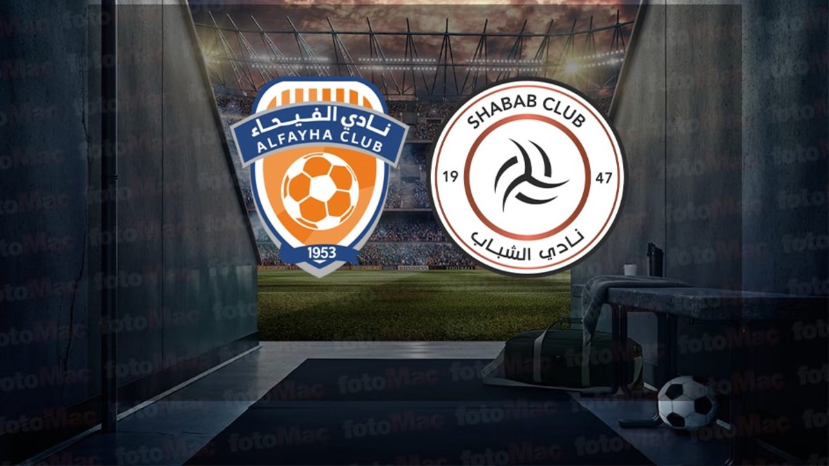 Al Fayha-Al Shabab maçı canlı yayın bilgileri: Ne zaman, saat kaçta, hangi kanalda? | Suudi Arabistan Pro Lig Al Fayha-Al Shabab maçı canlı yayın bilgileri: Ne zaman, saat kaçta, hangi kanalda? | Suudi Arabistan Pro Lig