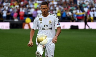 Real Madrid en pahalı transferi Hazard'ı tanıttı