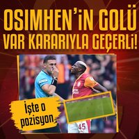 Osimhen'in golü VAR kararıyla geçerli sayıldı!