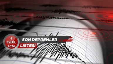 Deprem son dakika! 4 Eylül az önce deprem mi oldu?