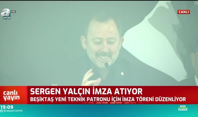 Beşiktaş'ta Sergen Yalçın imzayı attı