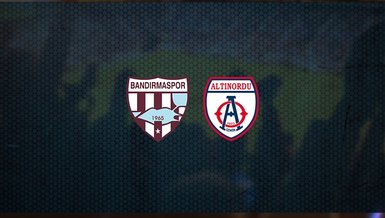 Bandırmaspor - Altınordu maçı ne zaman, saat kaçta ve hangi kanalda canlı yayınlanacak? | TFF 1. Lig