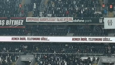 Beşiktaş taraftarından Almanya'daki ırkçı saldırıya tepki