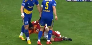 G.Saray-Bucaspor maçında gergin anlar!