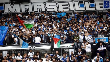 Marsilya tribünlerinden Filistin'e destek!