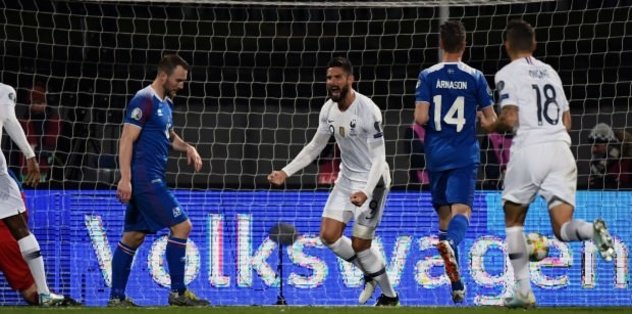 Fransa İzlanda'yı tek golle geçti