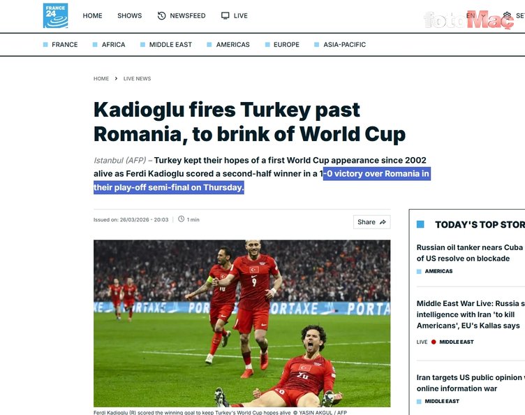 Milli Takım'ın Romanya zaferi dış basında! Arda Güler'e övgüler yağdı