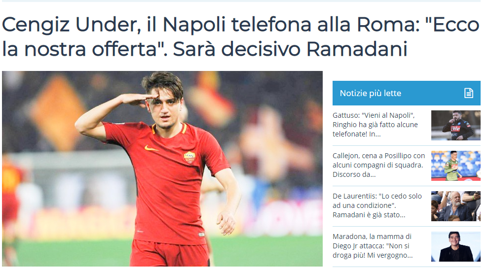 Roma Cengiz Ünder'in fiyatını belirledi! - Roma Cengiz Ünder'in fiyatını belirledi! - Futbol -