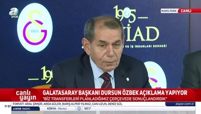 >Dursun Özbek'ten Okan Buruk hakkında açıklama