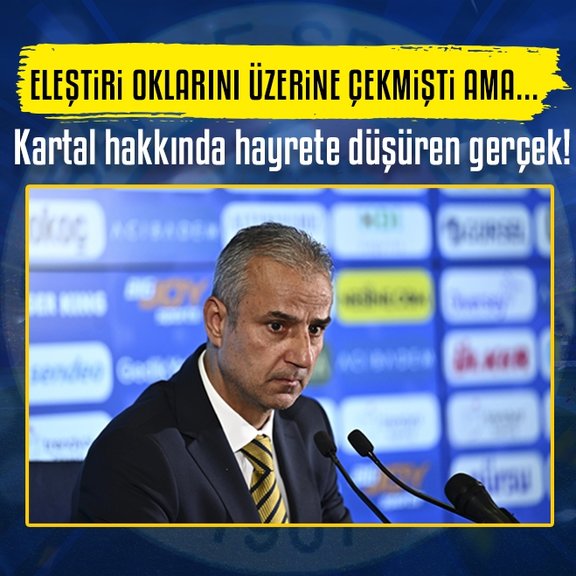 Fenerbahçe’de İsmail Kartal hakkında hayrete düşüren gerçek!
