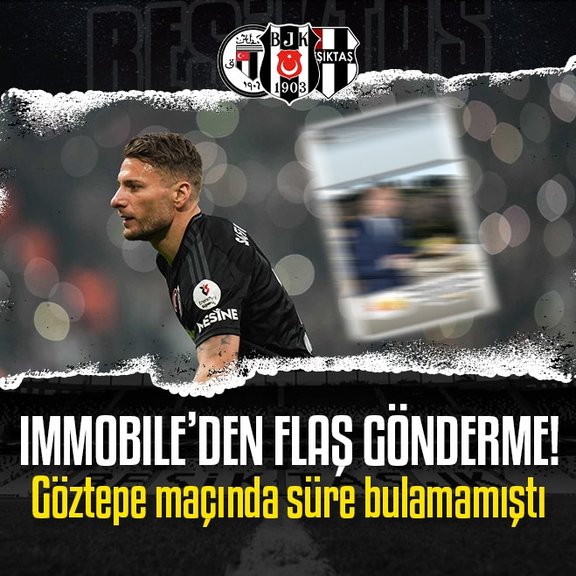 Beşiktaş’ta Ciro Immobile’den flaş gönderme!