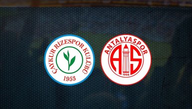 Çaykur Rizespor Antalyaspor maçı ne zaman, saat kaçta ve hangi kanalda CANLI yayınlanacak?