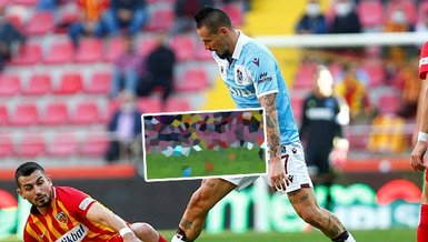 Son dakika spor haberi: Kayserispor Trabzonspor maçında Hamsik'in orta sahadan attığı gol iptal edildi! Kural ne diyor?