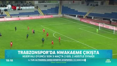 >Trabzonspor'dan Nwakaeme çıkışta