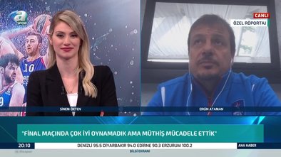 Anadolu Efes koçu Ergin Ataman A Spor'a konuştu!