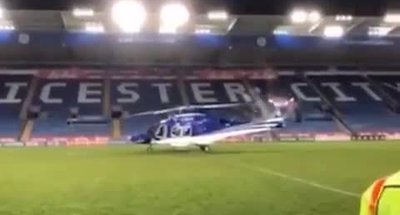Leicester Başkanı'nın helikopterinin düşme anı