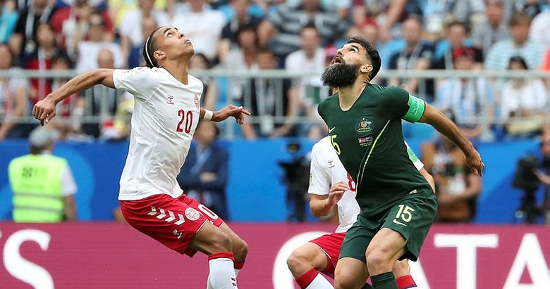 2018 Dünya Kupası C Grubu maçında Danimarka ile Avustralya 1-1 berabere kaldı l MAÇ SONUCU