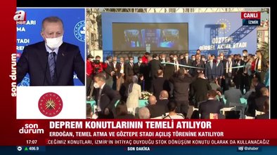 Başkan Recep Tayyip Erdoğan Göztepe Stadı Açılış Töreni'nde konuştu