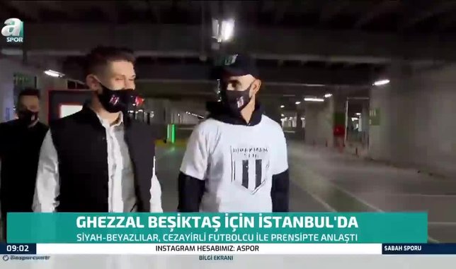 Rachid Ghezzal Beşiktaş için İstanbul'a geldi