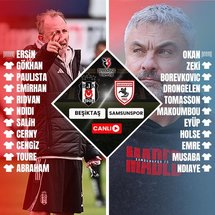 Beşiktaş-Samsunspor | CANLI (Trendyol Süper Lig)
