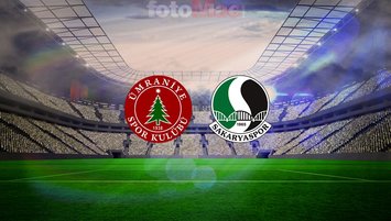 Ümraniyespor-Sakaryaspor maç bilgileri!