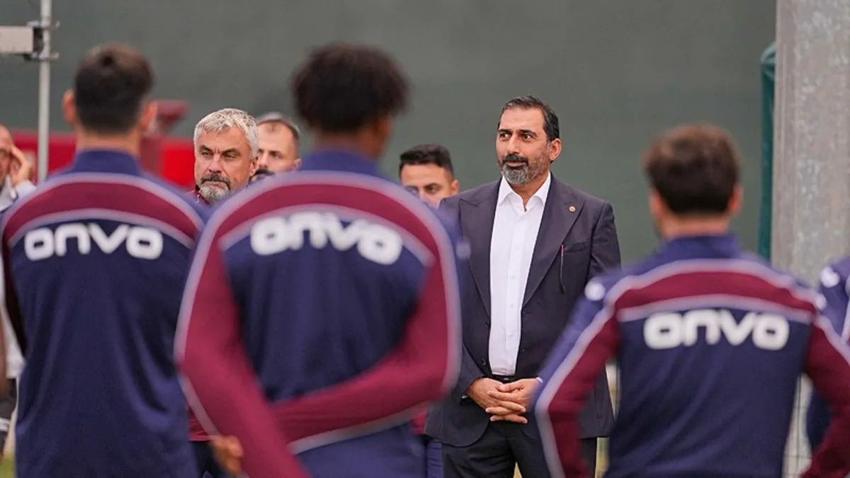 Trabzonspor, Galatasaray maçının hazırlıklarını sürdürdü! Thomas Reis siftah yaptı