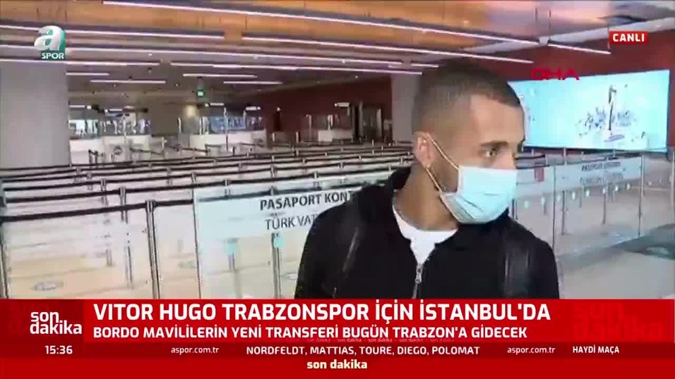 Vitor Hugo Trabzonspor Icin Istanbul Da Videosunu Izle Fotomac Tv