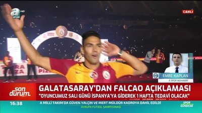 >Galatasaray'dan Falcao açıklaması