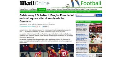 Dünya basınında G.Saray-Schalke maçının yankıları